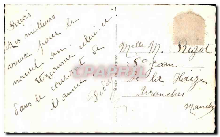 CPA Fantaisie Homme Cigarette — Rückseite