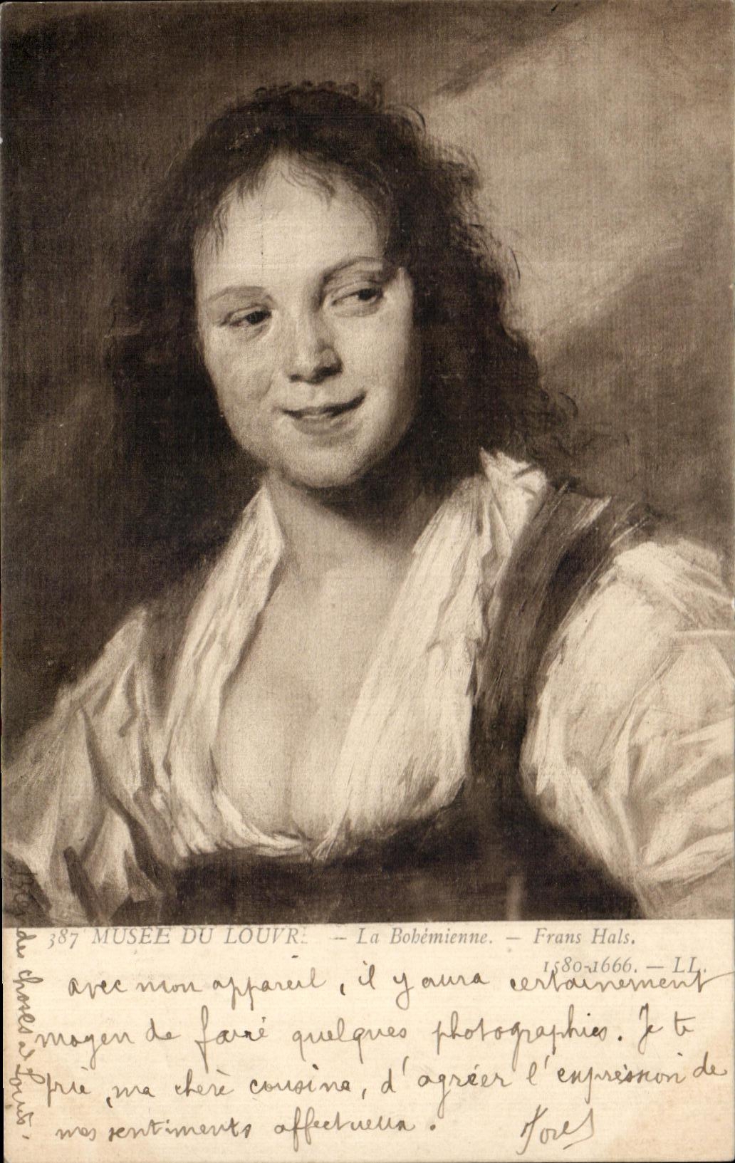 CPA Musee du Louvre paris La bohemienne Frans Hals 