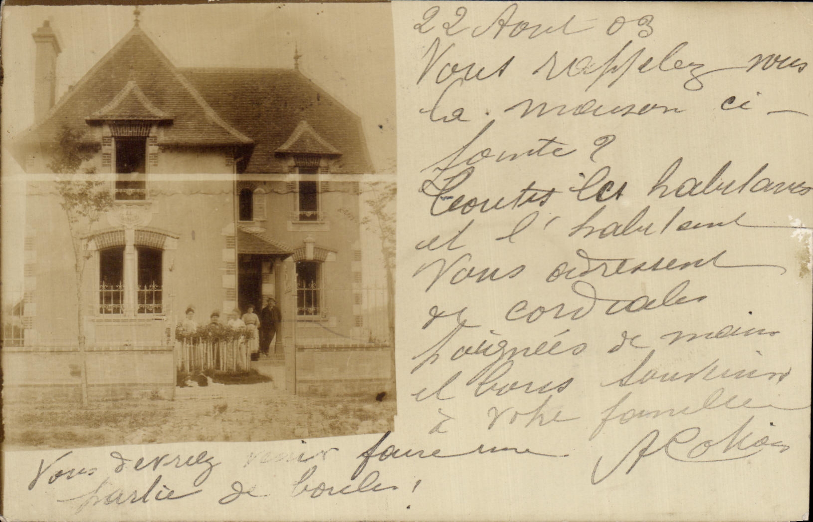 Maison à Saint-Émilion — vue de groupe — éditeur inconnu - Anverso