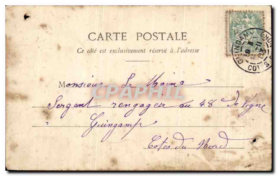 CPA Fantaisie Femme Octobre — Rückseite