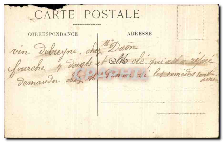 CPA Fantaisie les engrais potassiques Chlorure Sulfate Kainite Boeufs attelage  — Rückseite