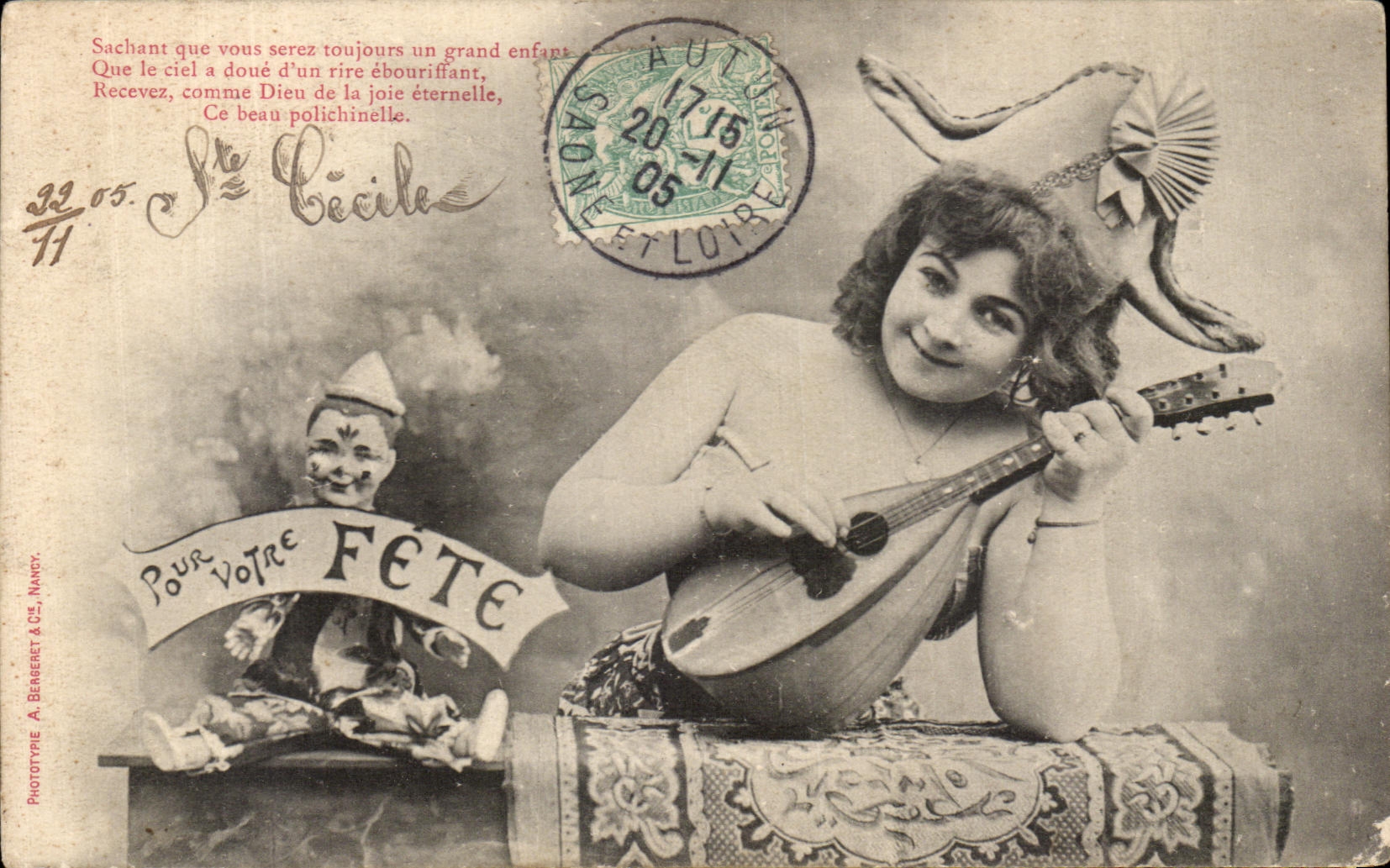 Festa — Per la tua festa — Fototipo A. Bergeret & Cie, Nancy
