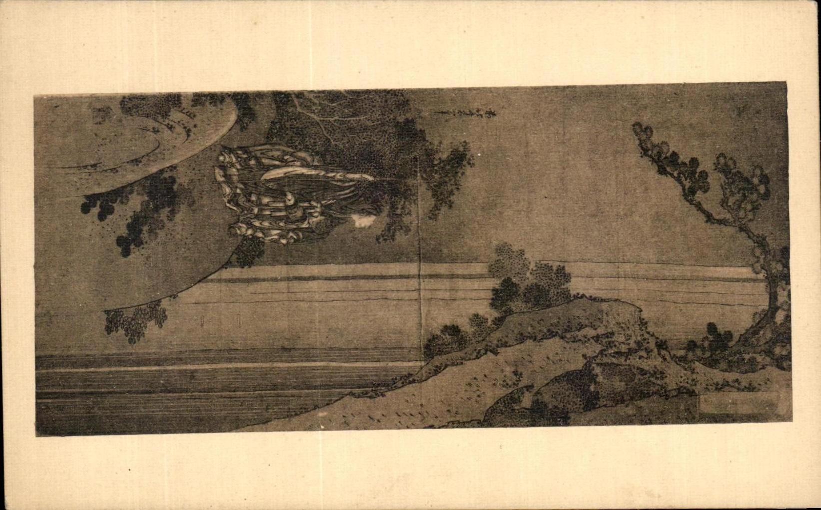 CPA Musee du cinquantenaire Bruxelles Japon Estampe Hokusai 1760 1849 Image des poetes