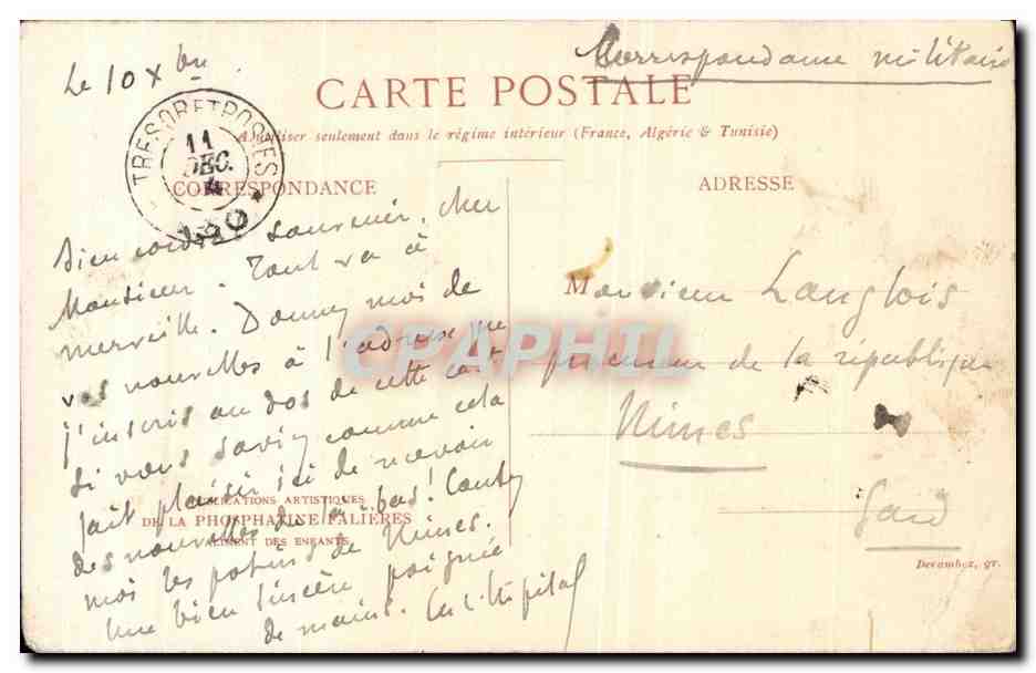 CPA Fantaisie Fleurs le Zinnia fleur du Mexique  — Verso