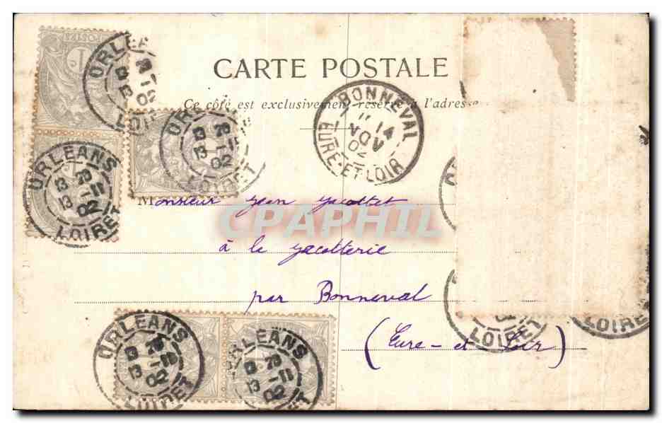 CPA Fantaisie Femme Horoscope Dame de Pique  — Verso