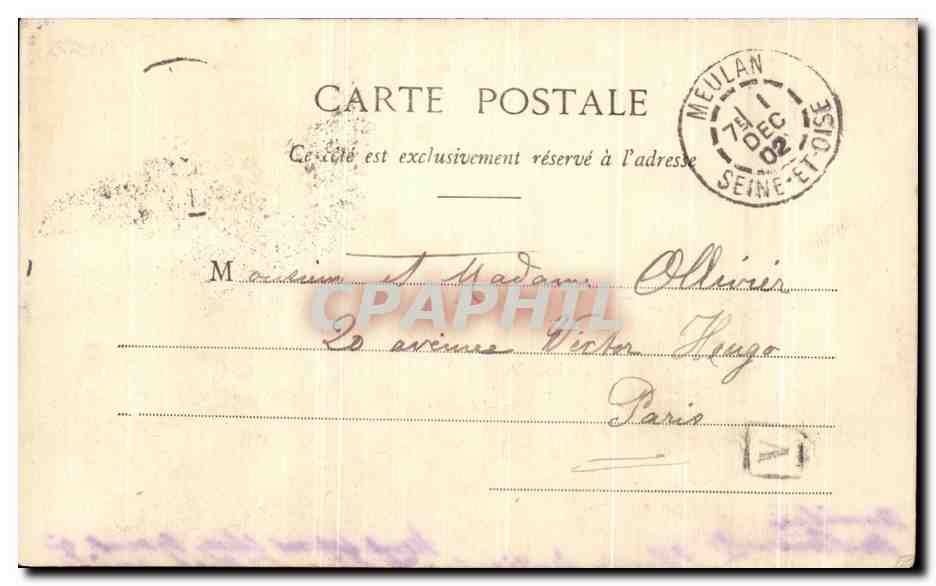 CPA Fantaisie Enfants Benedicite — Verso