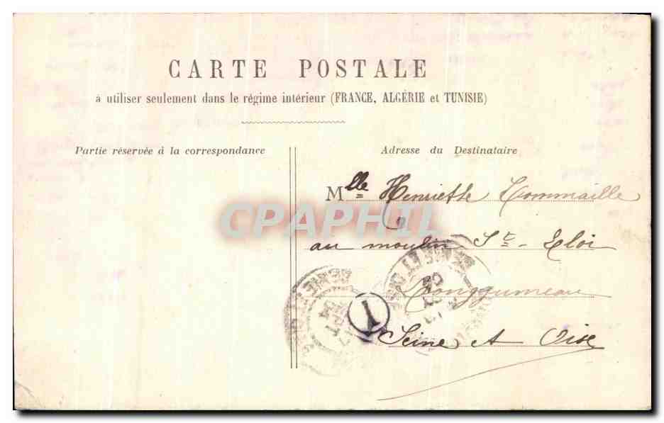 CPA Fantaisie Enfant Jugement a la cour d'honneur Juge Avocat — Rückseite