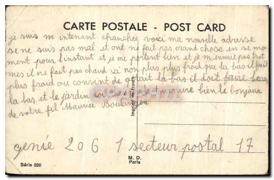 CPA Fantaisie Poissons 1er avril France Angleterre Militaria  — Verso