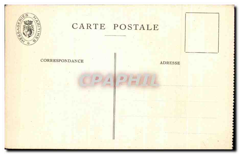 CPA Messageries maritimes Athos II Comte de la Fere Jean Lefevre Mousquetaire  — Verso