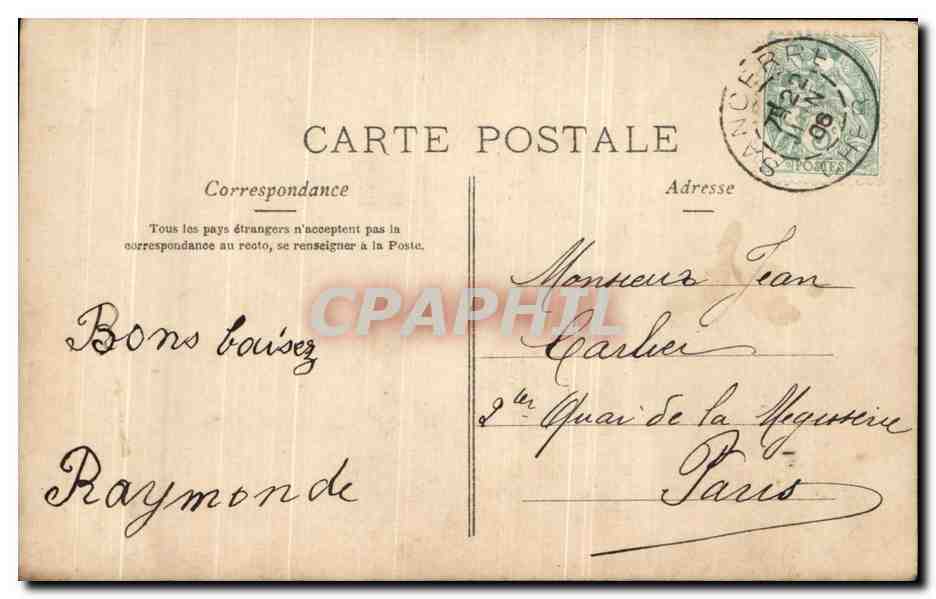 CPA Fantaisie Enfants le petit chaperon rose  — Rückseite