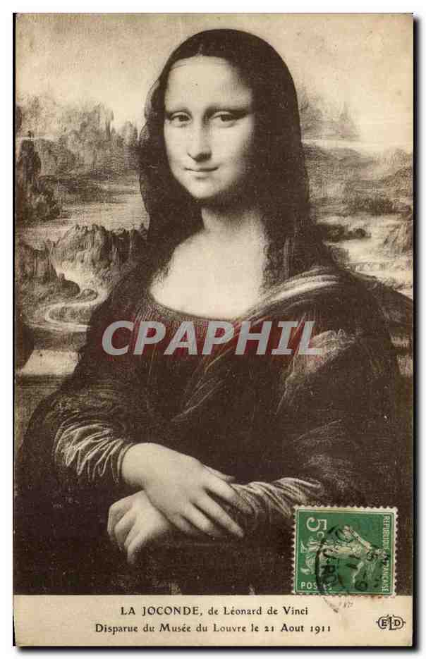 CPA La Joconde Leonard de Vinci Mausee du Louvre Paris 