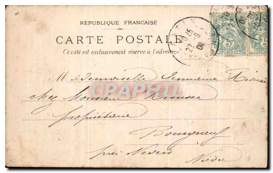CPA Danse au chateau Danse  — Rückseite