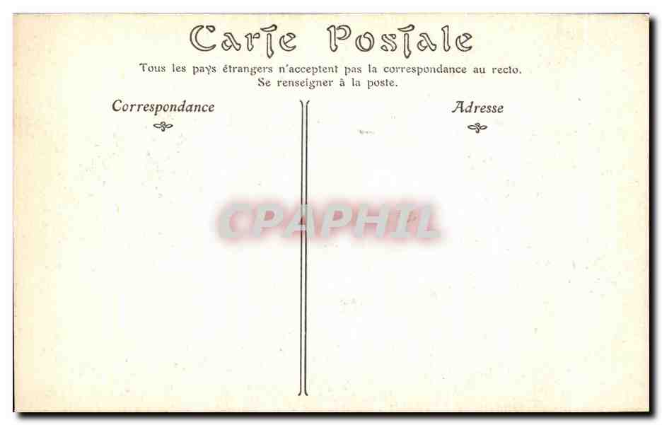 CPA Fantaisie Maitres de l'estampe La gouvernante Chardin Lepicie — Verso