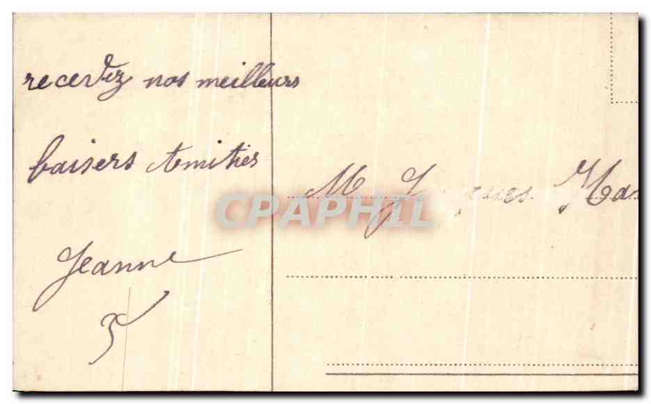CPA Fantaisie Femme Paysage — Rückseite