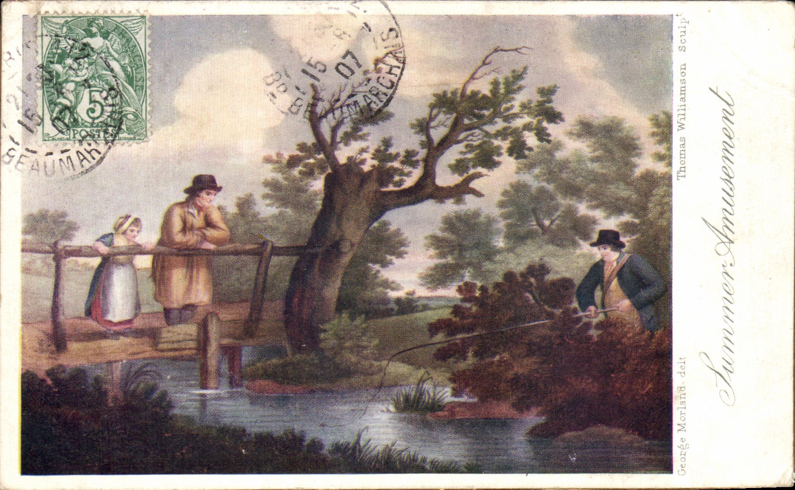 CPA Fantaisie Summer Amusement George morland Thomas Williamson Pecheur
