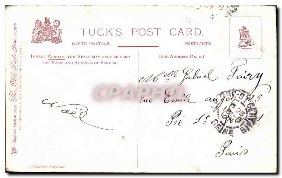 CPA Fantaisie Summer Amusement George morland Thomas Williamson Pecheur — Verso
