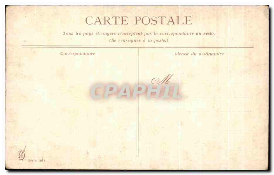 CPA Fantaisie Nature morte Ananas — Verso