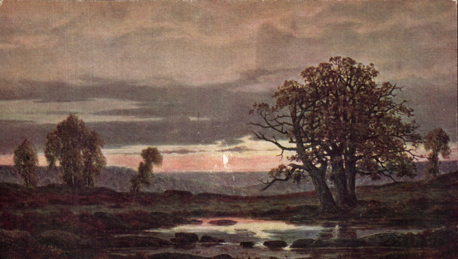 CPA Fantaisie Schulz Un soir d'octobre 