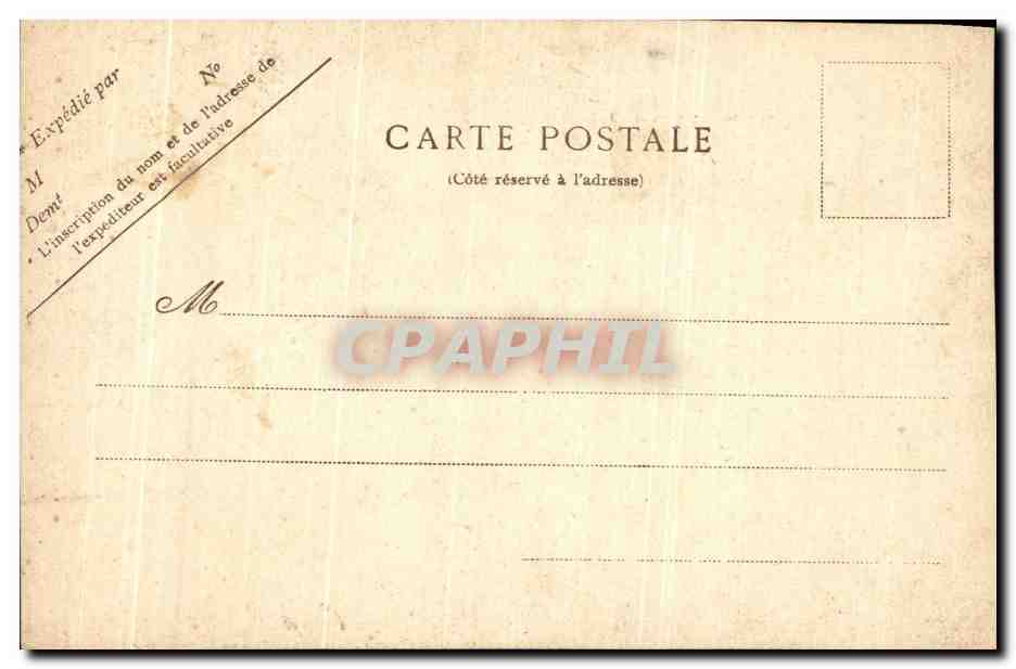 CPA Fantaisie Aimee Faure Theatre de l'Alcazar — Verso