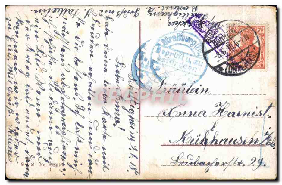 CPA Fantaisie Fleurs Helene  — Rückseite