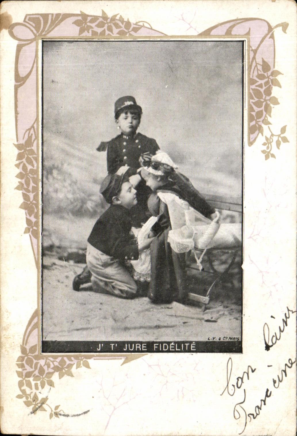 CPA Fantaisie Enfants Militaria