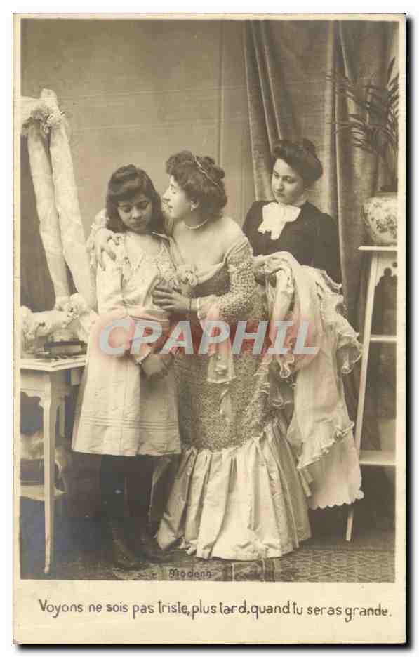 CPA Fantaisie Femmes et jeune fille 