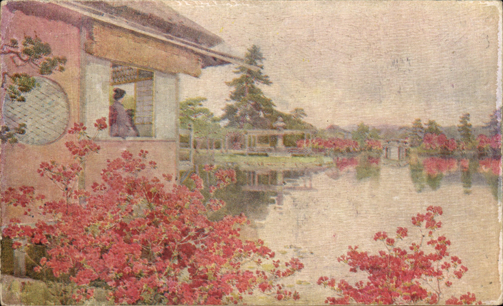 CPA Fantaisie paysage Japon 