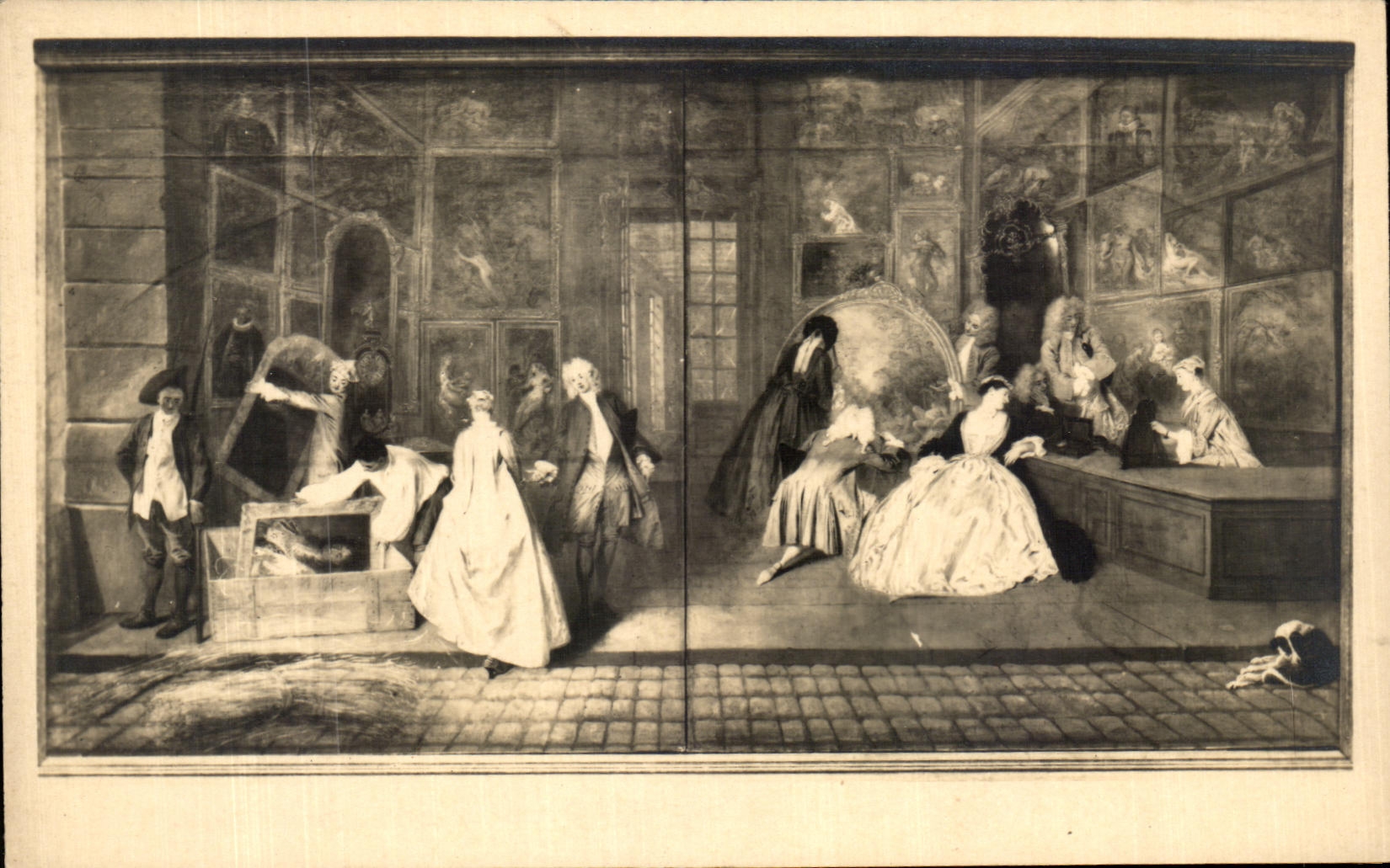 CPA Watteau L'enseigne de Gersaint Palais de Charlottenburg Berlin 