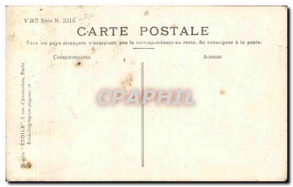CPA Fantaisie Femme  — Verso
