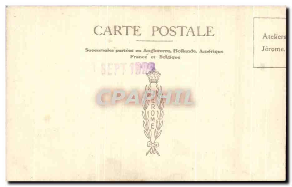 CPA Fantaisie Homme  — Rückseite