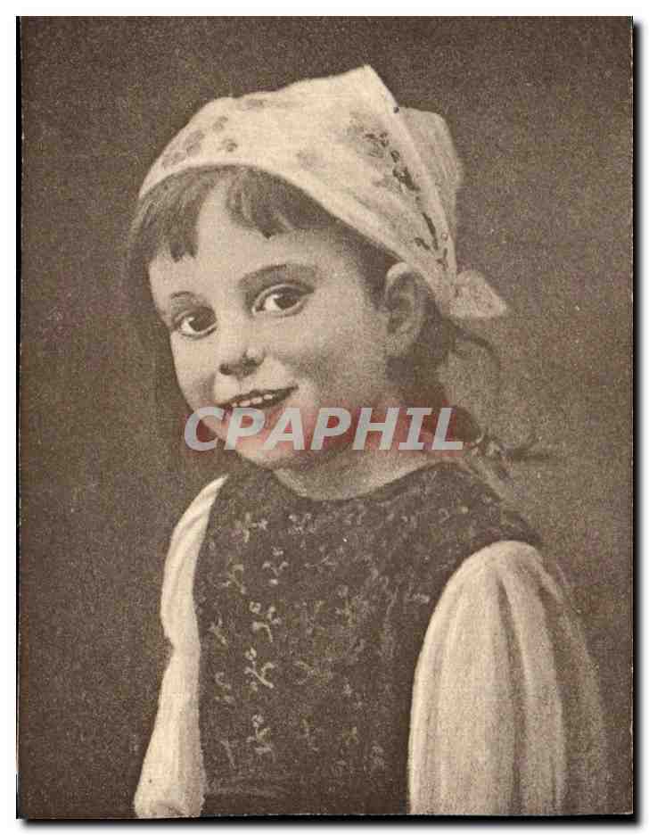 Petite fille souriante — portrait — éditeur inconnu, n° de série non visible
