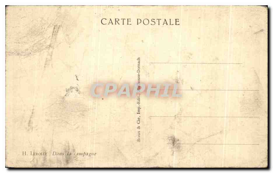 CPA Fantaisie Femme Bergere et ses moutons — Rückseite