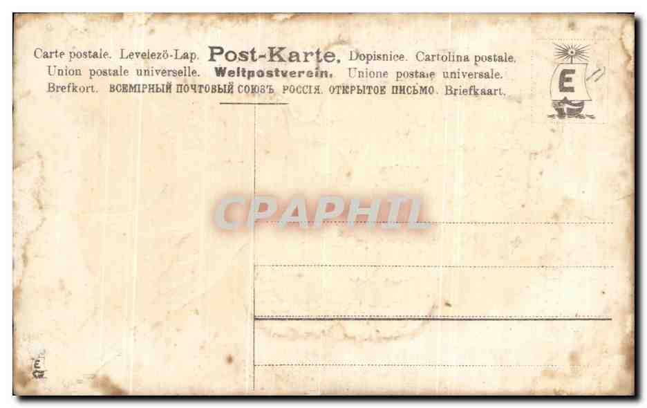 CPA Fantaisie Nouvel an 1908 Fleurs Hirondelle Trefle  — Rückseite
