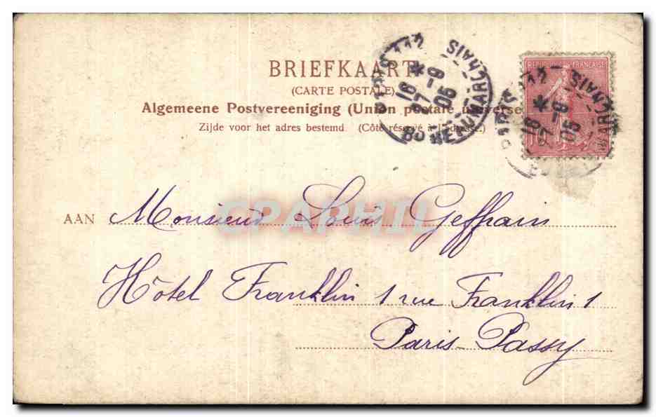 CPA Fantaisie Holbein De Valkenier Rapace Faucon  — Rückseite