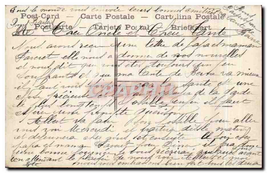 CPA Fantaisie Femme  — Rückseite