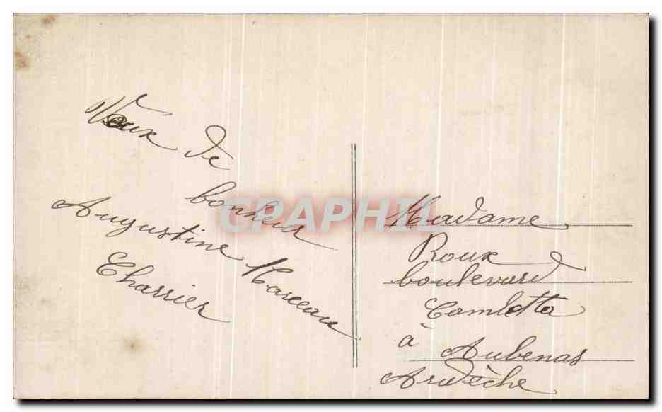 CPA Fantaisie Femme  — Rückseite
