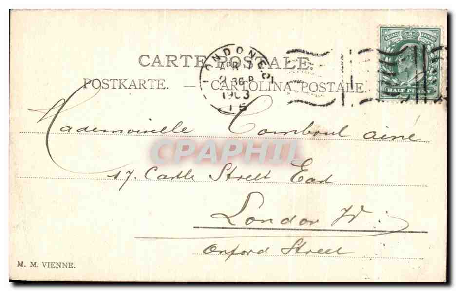 CPA Fantaisie Femme  — Verso