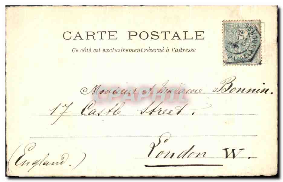 CPA Fantaisie Fleurs  — Rückseite