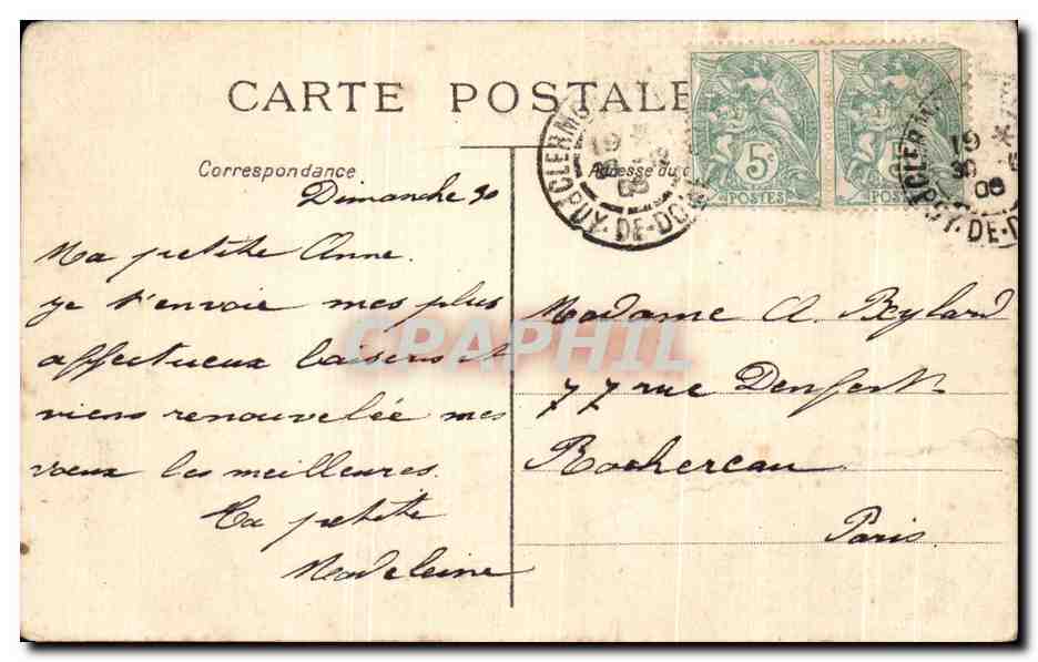 CPA Fantaisie Enfant — Verso
