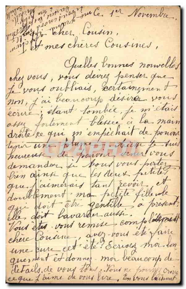 Jeune femme — portrait — éditeur non visible — Verso