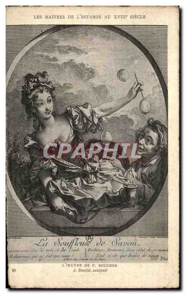 CPA Maitres de l'estampe du 18Eme Boucher Daulle La souffrance de SAvon 