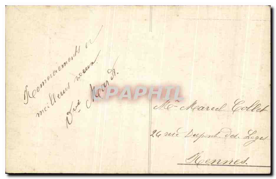 Jeune femme et homme — Bonne Année — Carte postale de Noël — Verso