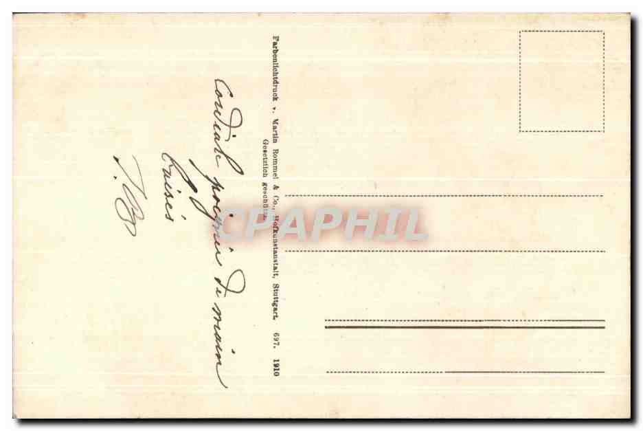 CPA Fantaisie Fleurs Roses  — Verso