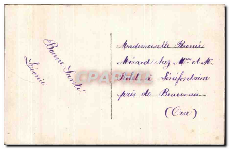 Femme en robe fleurie — Bonne Année — Bola, n°1 — Rückseite