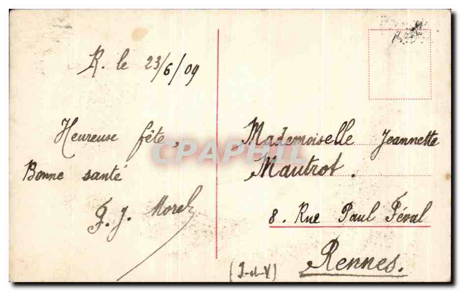 CPA Fantaisie Enfant Violon  — Rückseite