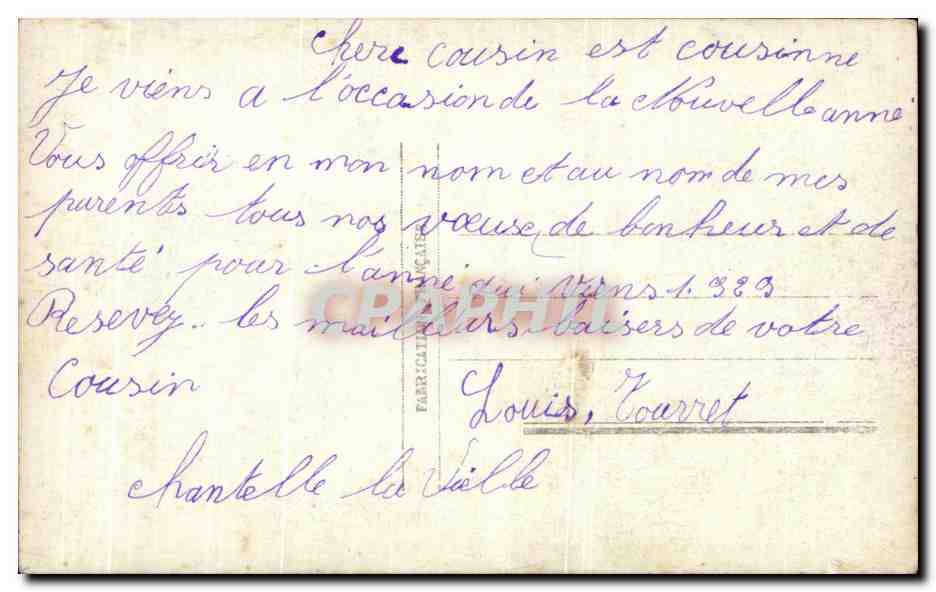 CPA Fantaisie Enfant  — Rückseite