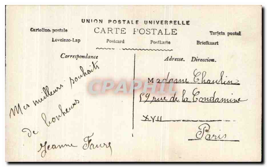 CPA Fantaisie Enfant  — Rückseite