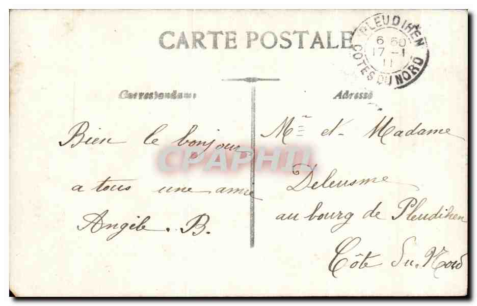 CPA Fantaisie Enfants — Rückseite