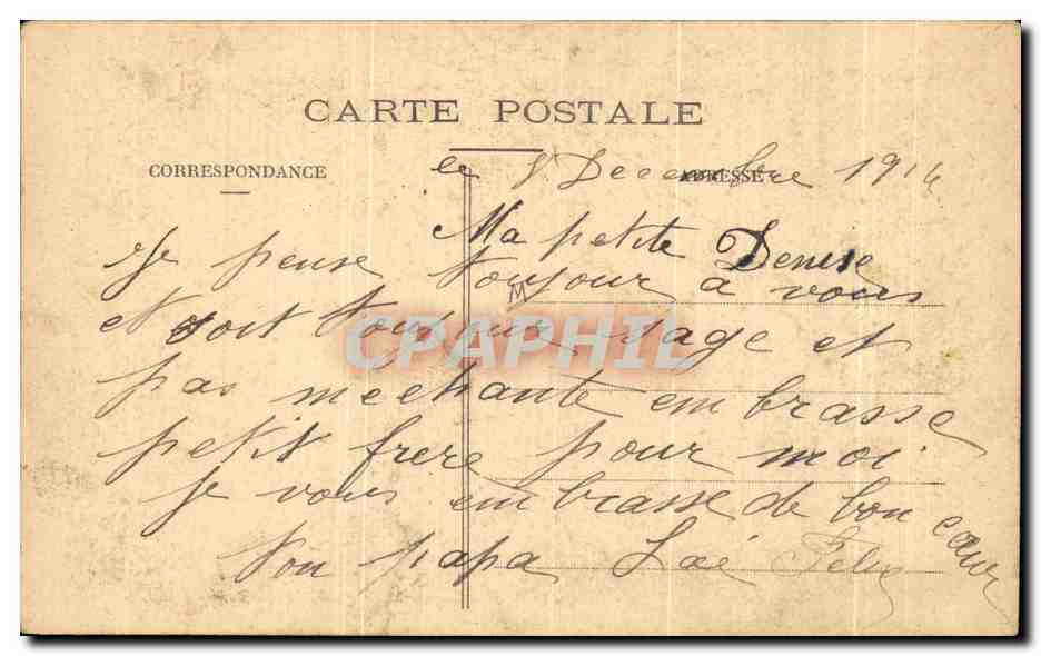 CPA Fantaisie Enfants Jeu du volant Raquettes  — Rückseite