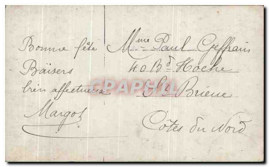 CPA Fantaisie Femme  — Verso